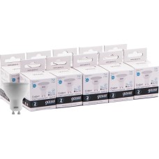 GAUSS Лампа светодиодная Elementary MR16 7Вт цок.:GU10 спот 220B 4100K св.свеч.бел.нейт. MR16 (упак.:10шт) (13627)