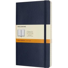 канцтовары MOLESKINE Блокнот Classic Soft, 192стр, в линейку, мягкая обложка, синий сапфир [qp616b20]