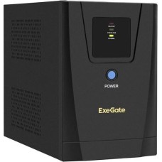 Exegate EX292793RUS ИБП ExeGate SpecialPro UNB-1200.LED.AVR.2SH.3C13 <1200VA/750W, LED, AVR, 2*Schuko+3*C13, съемн.кабель, металлический корпус, Black>