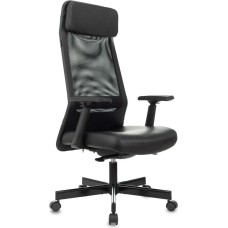 Кресло компьютерное БЮРОКРАТ Кресло T-995, экокожа/сетка, до 120кг, регулируемые 3D подлокотники, черный