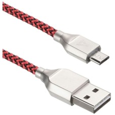 ACD Кабели USB USB кабель -Titan MicroUSB ; USB-A Нейлон, 1м, красно-черный ( -U927-M1R)