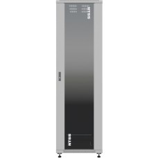 NTSS Шкаф серверный Премиум ( -R42U60100GS) напольный 42U 600x1000мм пер.дв.стекл металл 900кг серый 910мм 1987мм IP20 сталь укомплектованный
