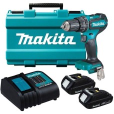 Дрель MAKITA Дрель-шуруповерт DHP485SYE, 1.5Ач, с двумя аккумуляторами