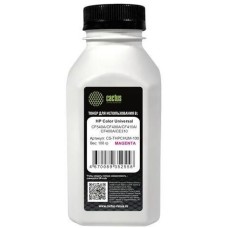 Тонер CACTUS Тонер CS-THPCHUM-100, для HP Color Universal CF540A/CF400A/CF410A/CF400A/CE310, пурпурный, 100грамм, флакон