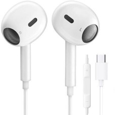 Наушники-гарнитура вкладыши PERO Наушники EP19WH, USB Type-C, вкладыши, белый