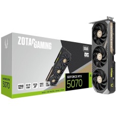 Видеокарта ZOTAC Видеокарта RTX5070 SOLID OC 12GB GDDR7 192bit 3xDP HDMI 3FAN PREMIUM PACK