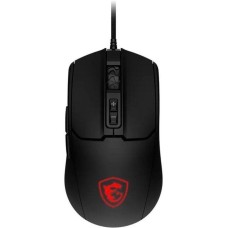 MSI Мышь проводная Forge GM100, игровая, оптическая, USB, 6400dpi, черный и красный [s12-0402310-hh9]