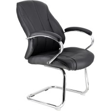 EVERPROF Кресло для посетителей Forum (Форум) CF Экокожа Черный
