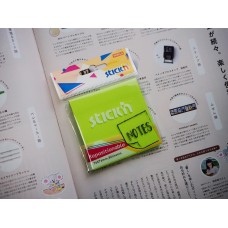 STICK`N Блок самоклеящийся бумажный 27072 76x76мм 80лист. 70г/м2 зеленый неон 1цв.в упак