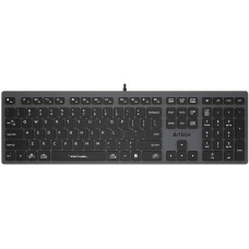 A4TECH Клавиатура FX50 серый USB slim Multimedia (FX50 GREY) кабель 1.5м
