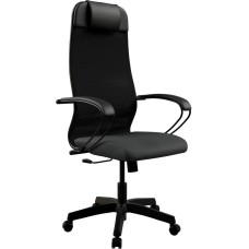 МЕТТА Кресло ErgoLife Set 11 черный сиденье черный сетка с подголов. крестов. пластик хром