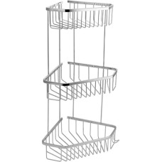 САНАКС - Полочка угловая, пятиугольная, тройная, 25х22х18 см, из нержавеющей стали 75046