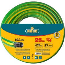 RACO CLASSIC, 3/4″, 25 м, 20 атм, трёхслойный, армированный, поливочный шланг (40306-3/4-25)