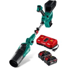 ЗУБР 40 В (2x20В), 1400 м3/ч, 2 АКБ LMS (4 Ач), воздуходувка аккумуляторная (ВА-1400-42)