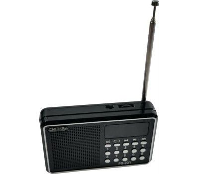 Радиоприемник СИГНАЛ РП-221 УКВ 88-108МГц, акб 400mAч, USB/microSD, дисплей