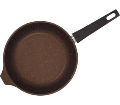 Сковорода KUKMARA смк222а а/пр литая 22см съемн/руч Кофейный мрамор