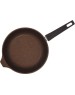Сковорода KUKMARA смк222а а/пр литая 22см съемн/руч Кофейный мрамор