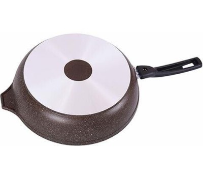 Сковорода KUKMARA смк222а а/пр литая 22см съемн/руч Кофейный мрамор