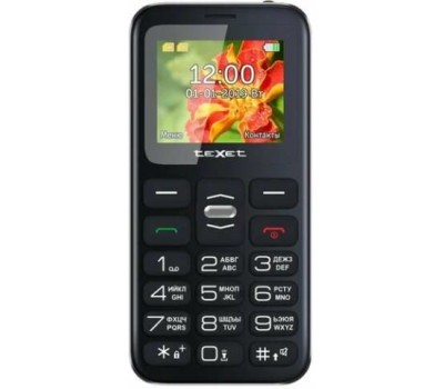 Телефон мобильный TEXET TM-209В Black