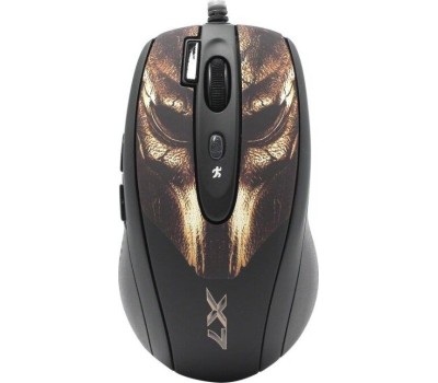 Мышь проводная A4TECH XL-750HB USB черный/коричневый