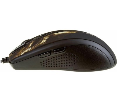 Мышь проводная A4TECH XL-750HB USB черный/коричневый