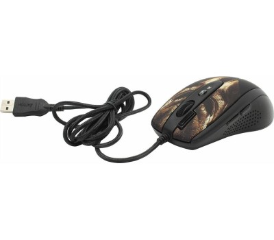 Мышь проводная A4TECH XL-750HB USB черный/коричневый