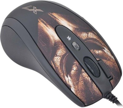 Мышь проводная A4TECH XL-750HB USB черный/коричневый
