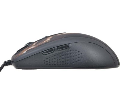 Мышь проводная A4TECH XL-750HB USB черный/коричневый