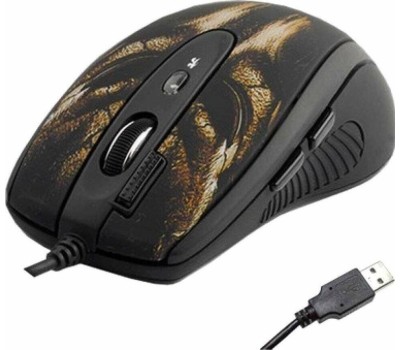 Мышь проводная A4TECH XL-750HB USB черный/коричневый