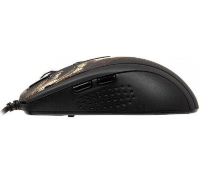 Мышь проводная A4TECH XL-750HB USB черный/коричневый