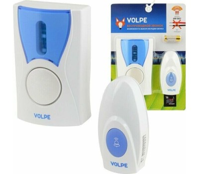 Звонок беспроводной VOLPE (UL-00002403) UDB-Q027 W-R1T1-16S-80M-WH