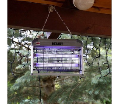 лампа антимоскитная REXANT (71-0046) АНТИМОСКИТНАЯ ЛАМПА 2Х10ВТ, 220В (R80)