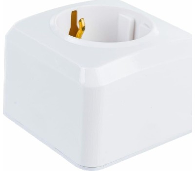 Розетка SMARTBUY (SBE-03w-16-S1-Z) Юпитер, 1-местная, белый