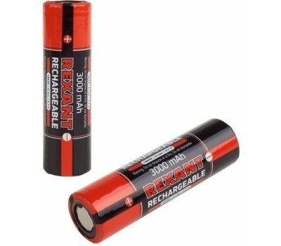 Аккумуляторы и зарядные устройства REXANT (30-2035-05) 18650 АККУМУЛЯТОР UNPROTECTED LI-ION 3000 MAH 3.7 В