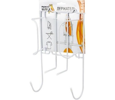 Держатель для утюга и гладильной доски РЫЖИЙ КОТ Держатель для утюга и гладильной доски W4973 (настенный), 17*11*30 см (102844)