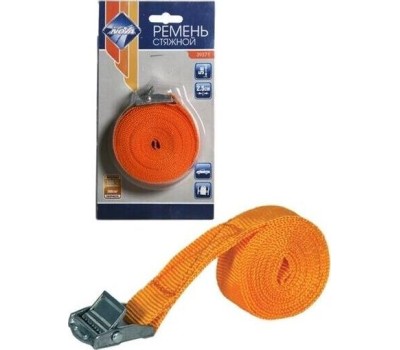 Стяжка груза NOVA BRIGHT ленточная 2,5 см х 5 м, в блистере, с фиксатором 39371