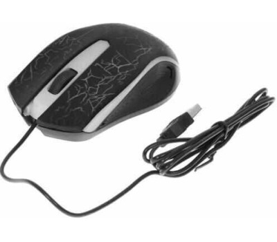 OKLICK Мышь Оклик 395M SHADOW черный оптическая (1500dpi) USB для ноутбука (3but)
