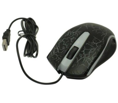 OKLICK Мышь Оклик 395M SHADOW черный оптическая (1500dpi) USB для ноутбука (3but)