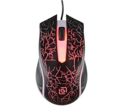 OKLICK Мышь Оклик 395M SHADOW черный оптическая (1500dpi) USB для ноутбука (3but)