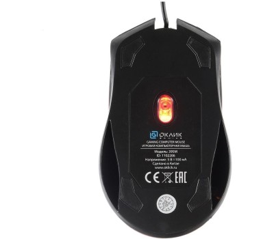 OKLICK Мышь Оклик 395M SHADOW черный оптическая (1500dpi) USB для ноутбука (3but)