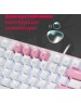 Клавиатура REDRAGON (70821) Hades Бело-розовая, тихая, 104 кн.