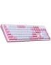 Клавиатура REDRAGON (70821) Hades Бело-розовая, тихая, 104 кн.
