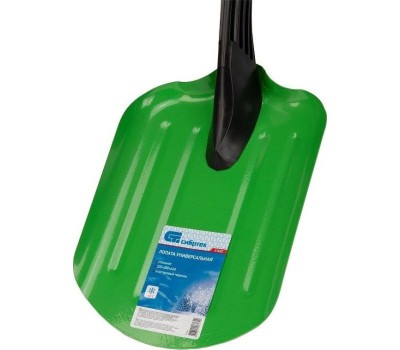 Лопата СИБРТЕХ Лопата универсальная стальная, 205 х 280 х 640 мм, пластиковый черенок, Россия, 61623