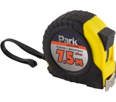 PARK Рулетка с фиксатором ПВХ корпус, 7,5 мх24 мм