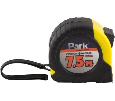 PARK Рулетка с фиксатором ПВХ корпус, 7,5 мх24 мм