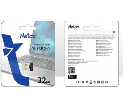NETAC Флеш Диск 32GB UM81 NT03UM81N-032G-20BK USB2.0 черный