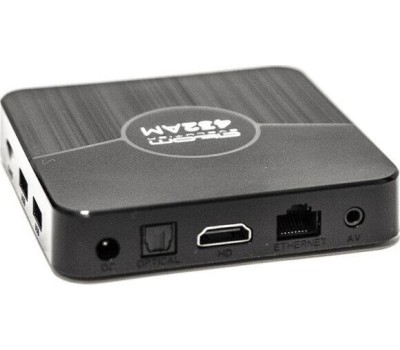 Приставка Смарт ТВ ATOM-432AM (Android TV Box), Amlogic S905W2, 4/32Gb, ВТ, дисплей, АTOM