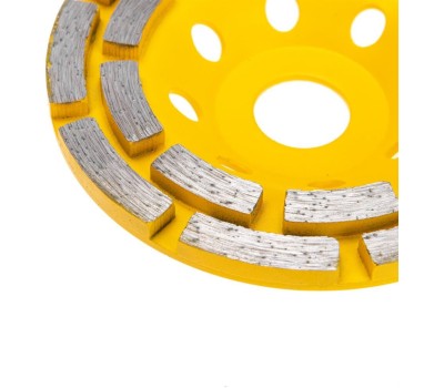 Чашка алмазная KRANZ (KR-90-0251) Чашка алмазная шлифовальная, двухрядная, 115х22,2мм