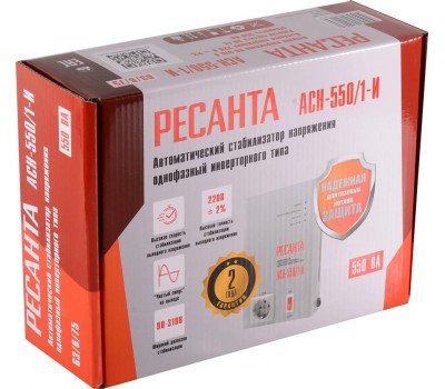 Стабилизатор напряжения РЕСАНТА АСН-550/1-И