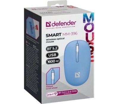 Мышь DEFENDER (52397) Smart MM-396 синий